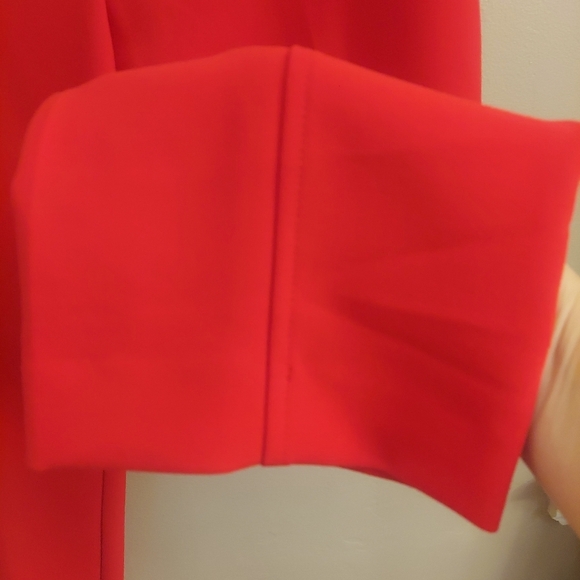 NEW LOFT 10 Marisa Cropped Straight Leg Pants In Tomato Red - Picture 8 of 14